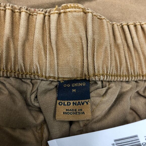NWT Old Navy Men Elastic Waist Chino Shorts Size Medium Cotton Blend B164 -20 - Picture 8 of 14